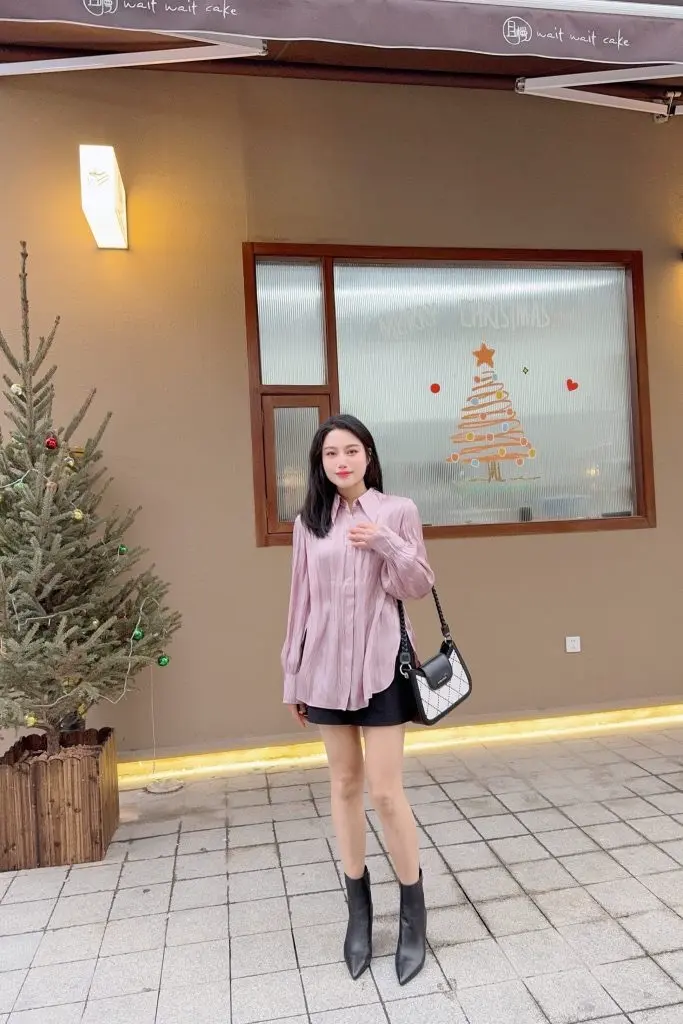 [Ascot Maggie]AM真皮羊皮尖头细高跟靴 法式优雅气质时装靴短靴 9CM不累脚