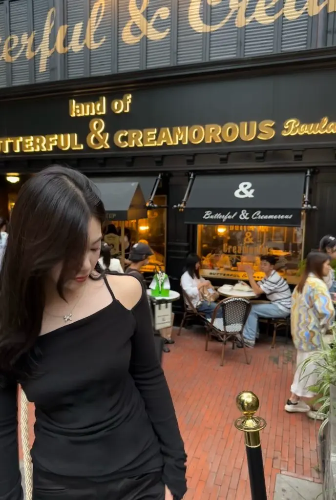 nemowu【黑色半永久】露肩长袖t恤女辣妹修身方领黑色假两件上衣