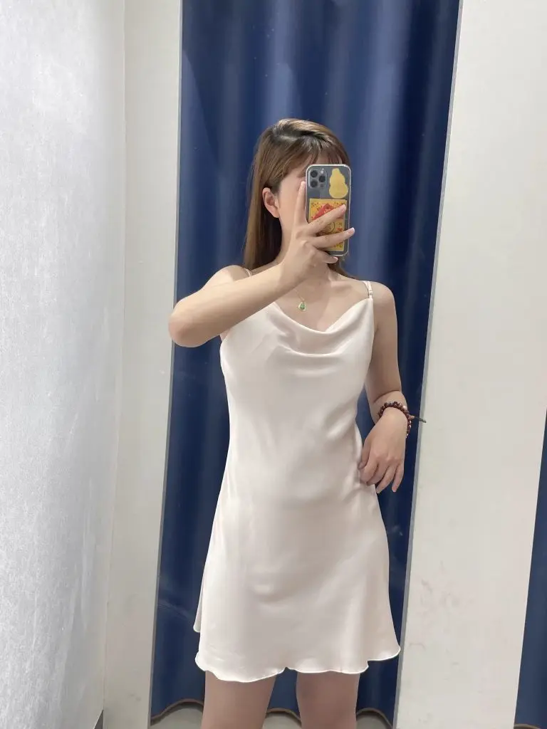 [Xiichorl/熙草]性感睡衣女士夏季吊带睡裙冰丝荡领结婚夏天高级感家居服