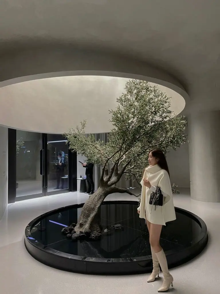 [SARLLY 莎梨]chic 显腿长！韩国米白色尖头细高跟骑士靴高筒靴长靴