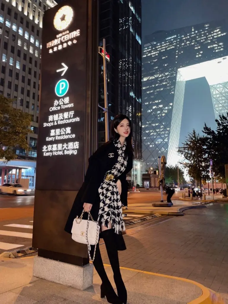 [MDyy手工女鞋]ins自留巨显腿长粗跟尖头包腿过膝靴中跟真皮弹力长靴女靴