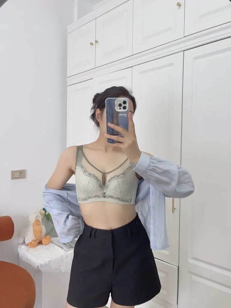 女儿腰大胸显小胸调整型内衣收副乳矫正聚拢防下垂全罩杯薄款文胸