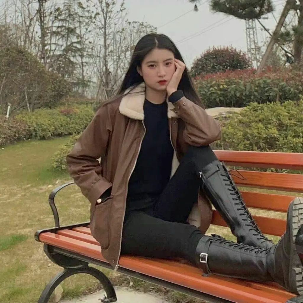 [怡爱岱]修身牛仔裤女冬季加厚薄绒高腰显瘦紧身加绒九分小脚裤