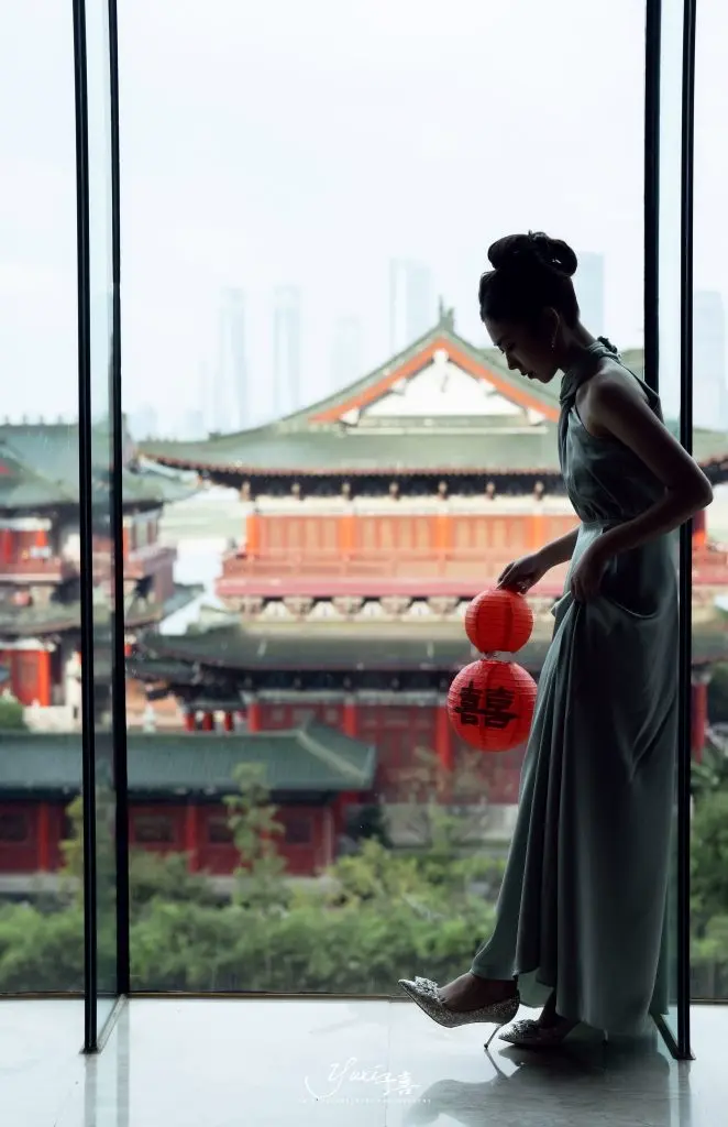 [jimi chow周吉米]婚鞋秀禾婚纱两穿水晶鞋新娘鞋女香槟色高跟鞋不累脚水钻