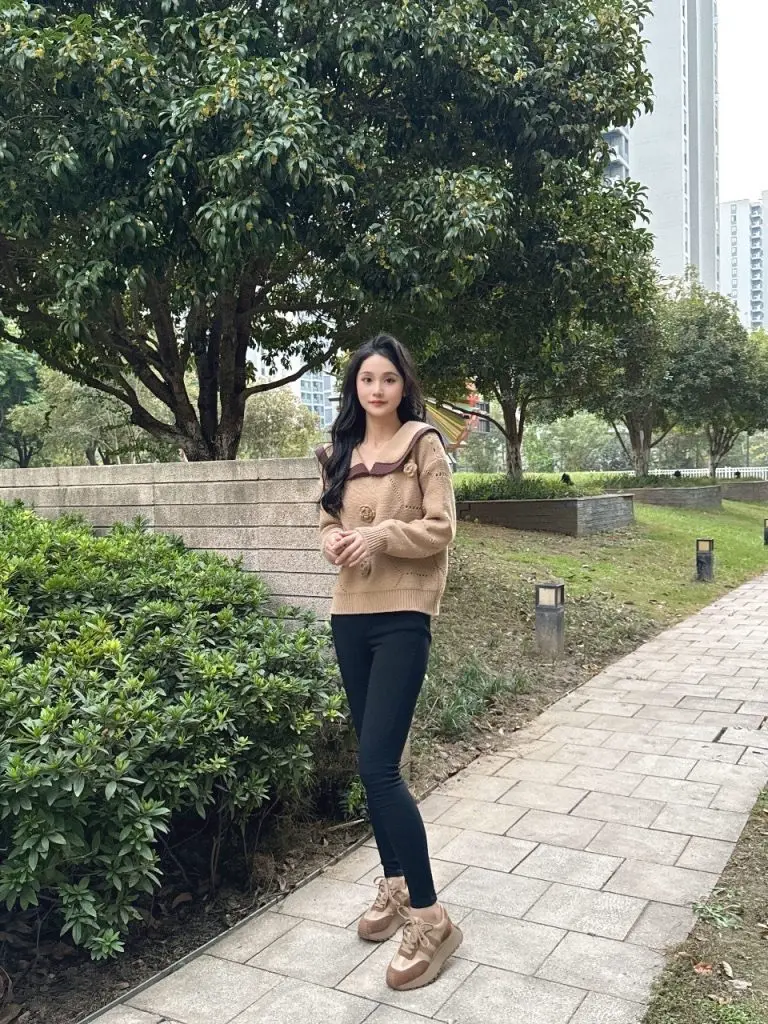 [Boucle·Bleu]秋冬加绒内增高华夫厚底运动阿甘鞋女款小个子老爹鞋8cm