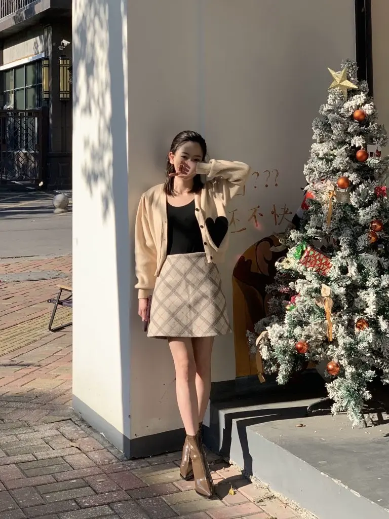 [Moggy喵手工女鞋]高跟短靴秋冬欧美百搭尖头漆皮复古瘦瘦靴细跟棕色