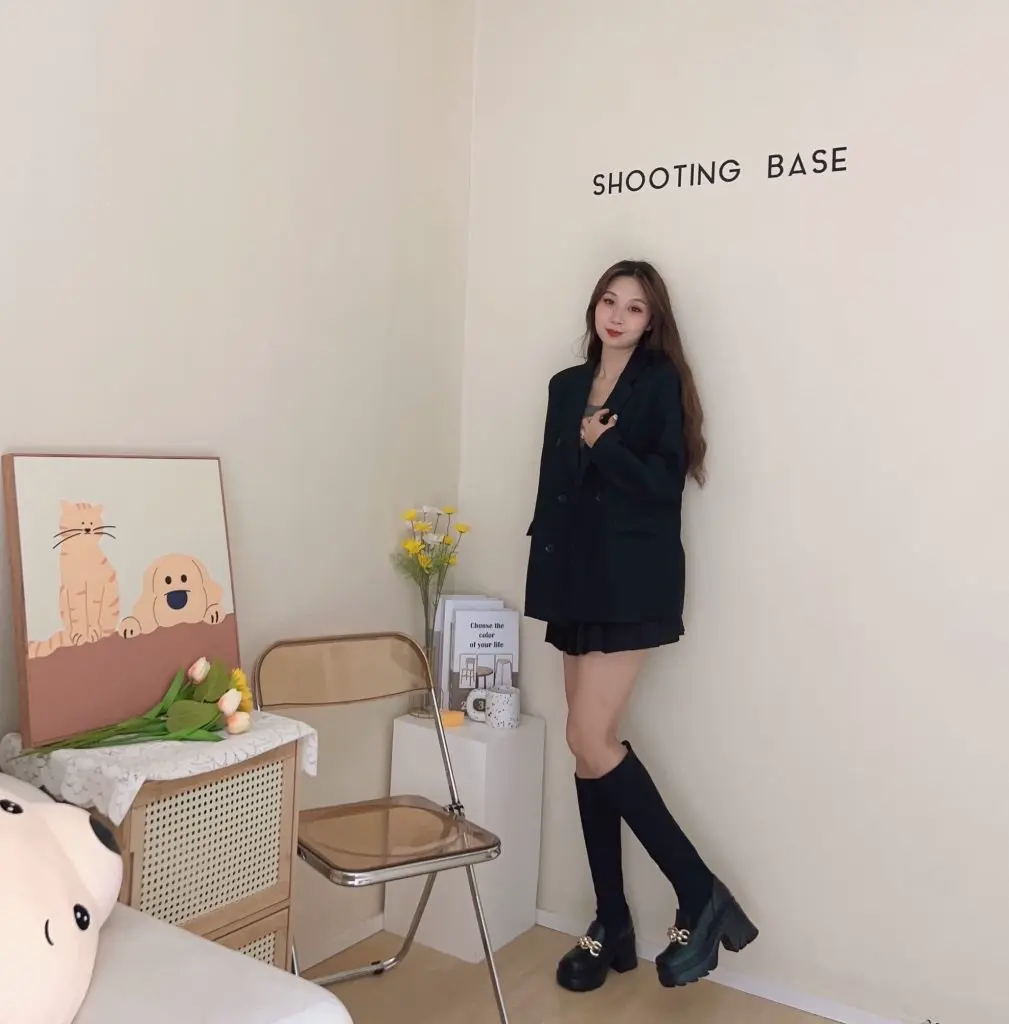 [Greenblatt]10cm超高跟玛丽珍袜靴女高筒靴弹力瘦瘦长筒靴厚底真皮女靴子D945