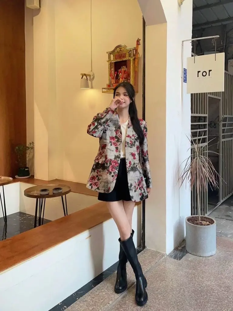 方枪枪同款73hours女鞋Rika秋冬显高长筒靴瘦瘦靴骑士靴子女