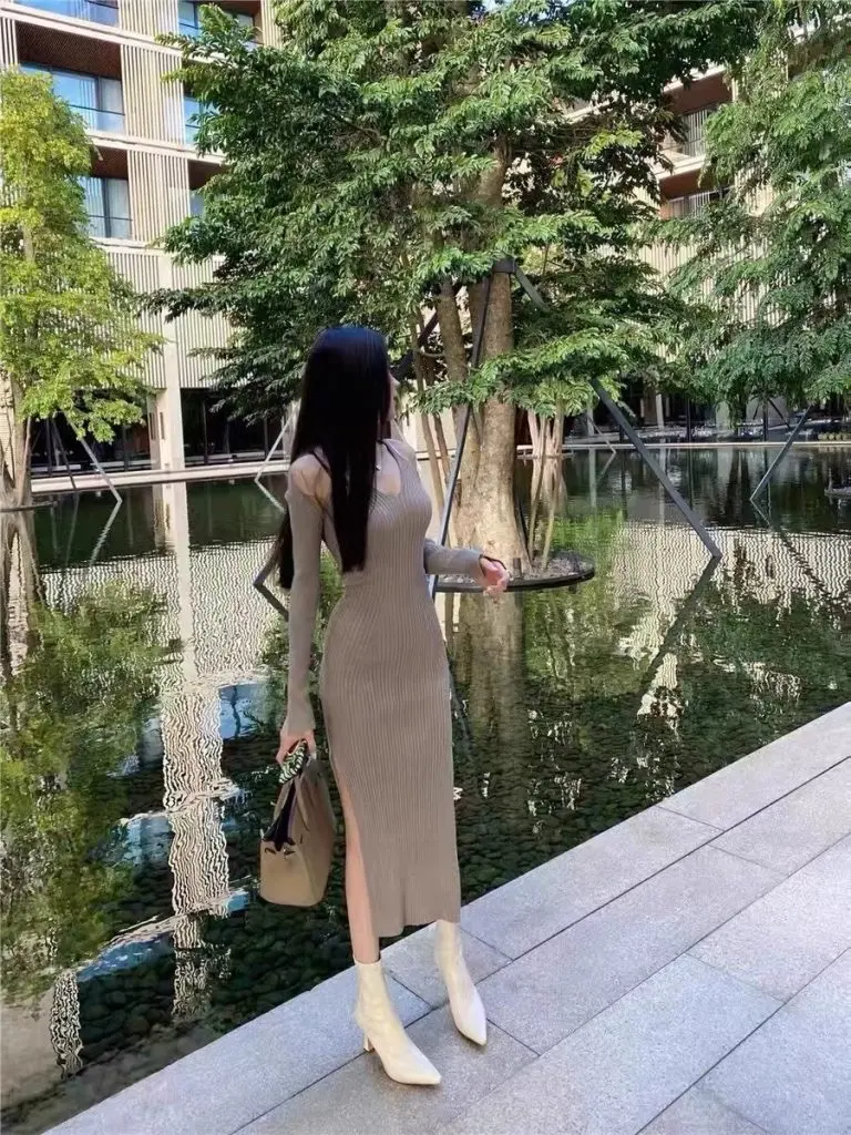 [森屿海巷]高跟气质瘦瘦靴细跟简约弹力靴韩版百搭短靴女