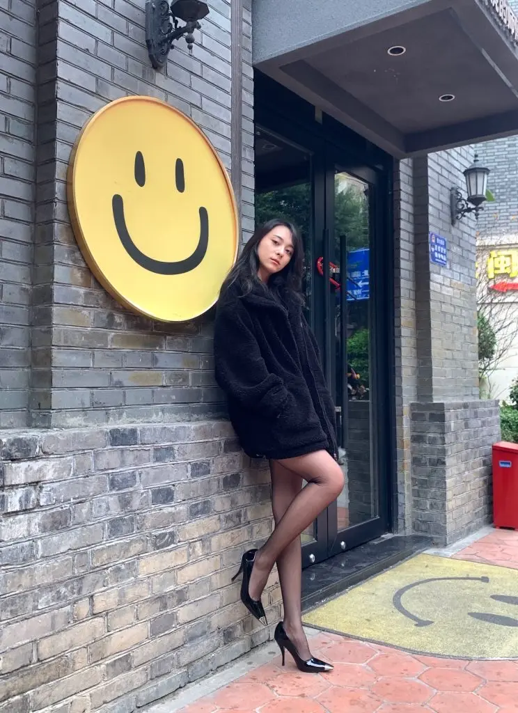 [DAIJIA BUTTERFLY/黛佳蝶]春秋朴彩英高跟鞋女细跟百搭性感黑色漆皮女单鞋不累脚