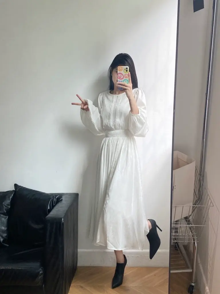 [达尚儿]真皮尖头细跟黑色高跟鞋女春夏时尚气质百搭深口单鞋ol