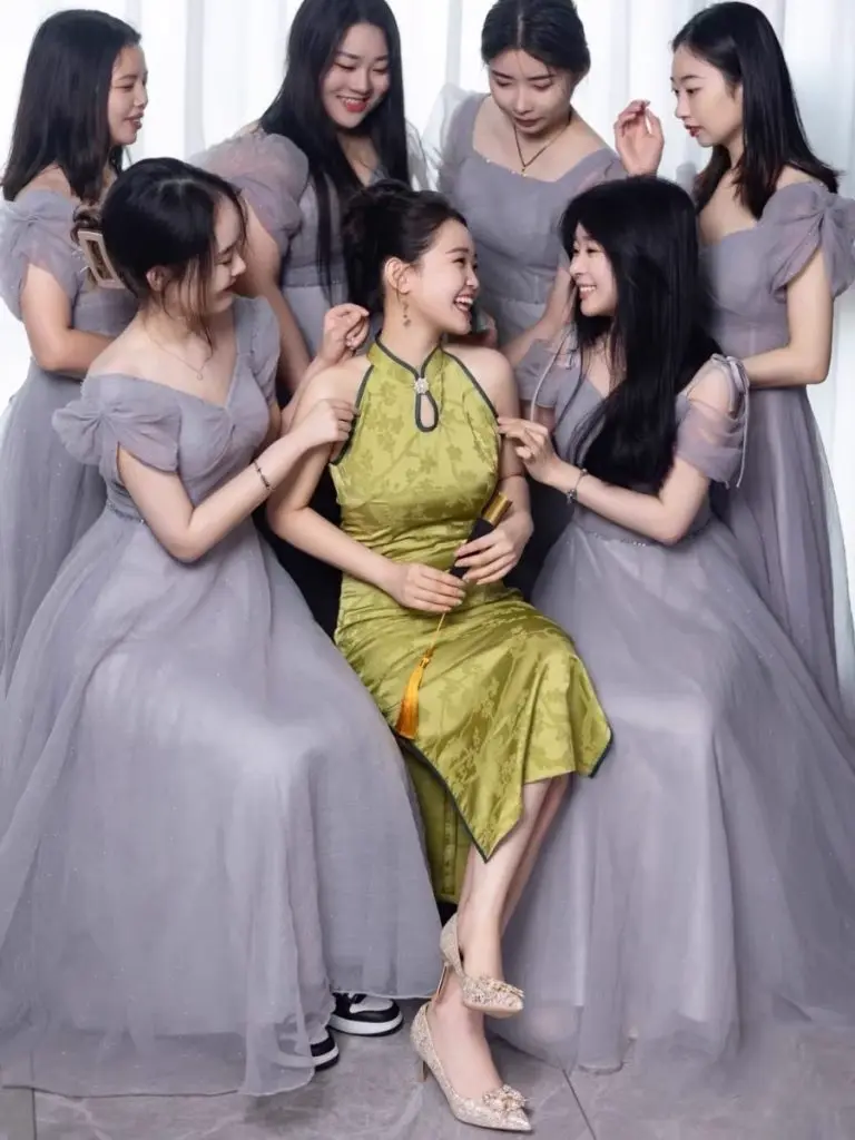 [6先生女鞋店]法式婚鞋女禾秀主婚纱两穿不累脚水晶香槟色秋冬季高跟鞋