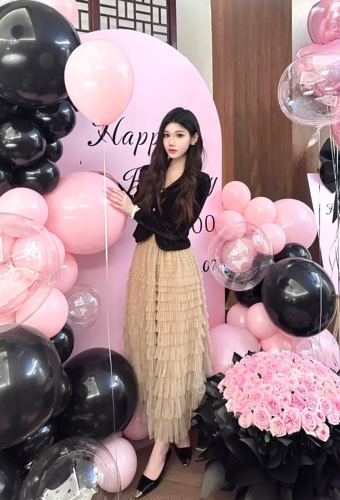 [品淡]高级感小方头细跟单鞋女朴彩英rose同款黑色性感漆皮高跟鞋女