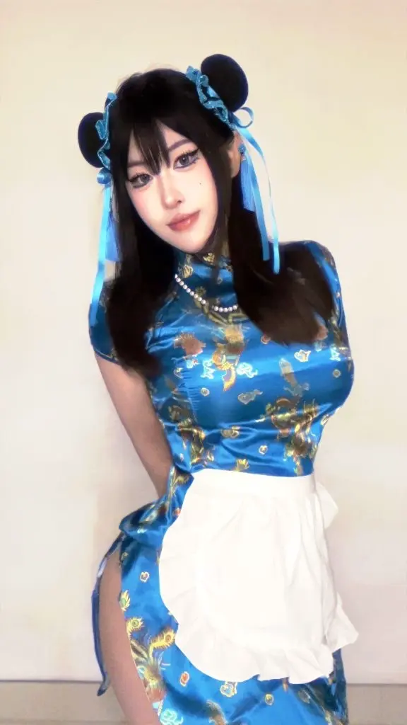 [古韵风唐装店]旗袍剪彩礼仪旗袍连衣裙改良复古走秀表演拍照短旗袍礼服演出服