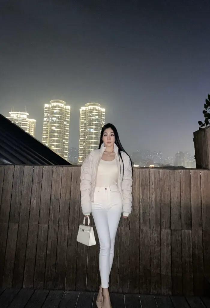 [Eleanor闯爷]四季通勤白色小脚铅笔裤修身显瘦弹力百搭九分裤