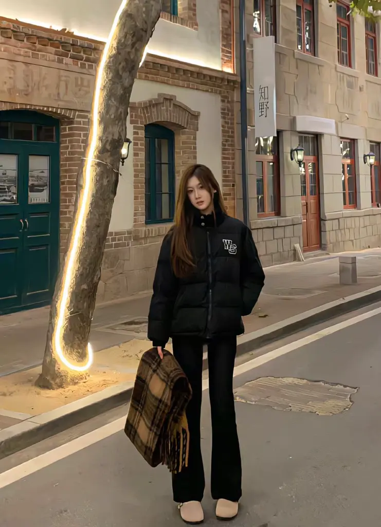 [V.C.I]黑色喇叭裤女春秋高腰显瘦打底裤微喇西装裤弹力修身休闲马蹄裤