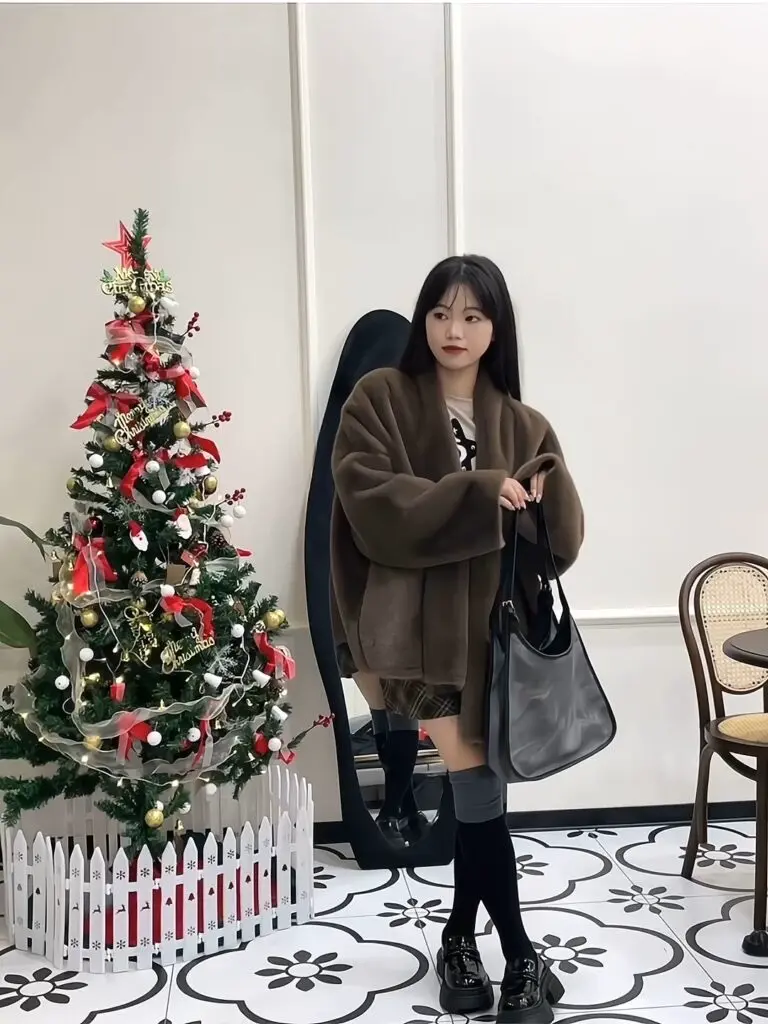 [达芙妮Daphne]厚底乐福鞋女春季鞋子女百搭单鞋英伦风小皮鞋女