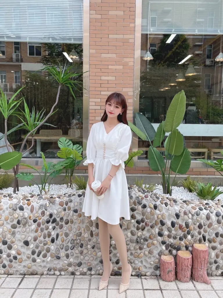 [玖俞]女鞋秋季设计感小众高跟鞋女裸色细跟气质名媛单鞋