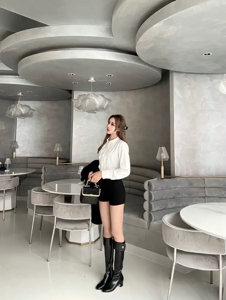 [简俏时尚女装]短裤女外穿秋冬季紧身性感包臀小个子打底裤高腰辣妹热裤