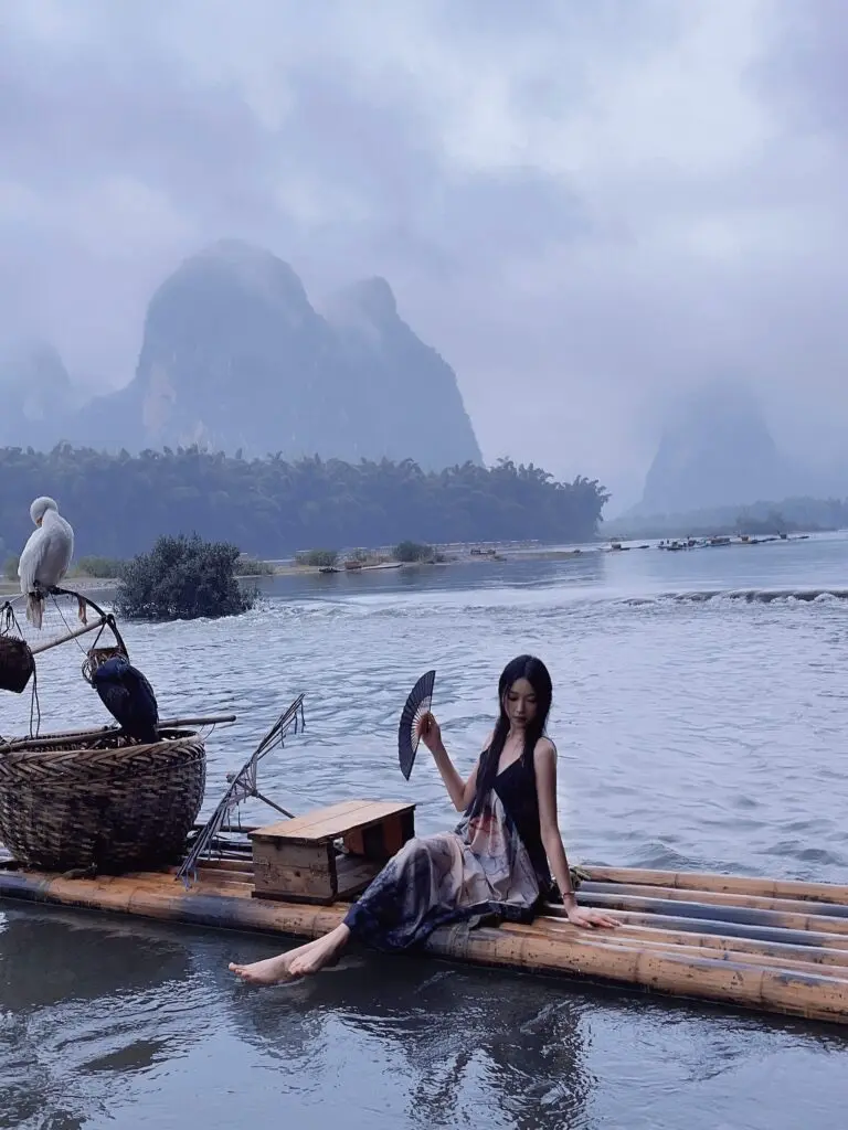 [早安樊樊]国风水墨印花连衣裙女夏小众设计感吊带性感V领慵懒裙子