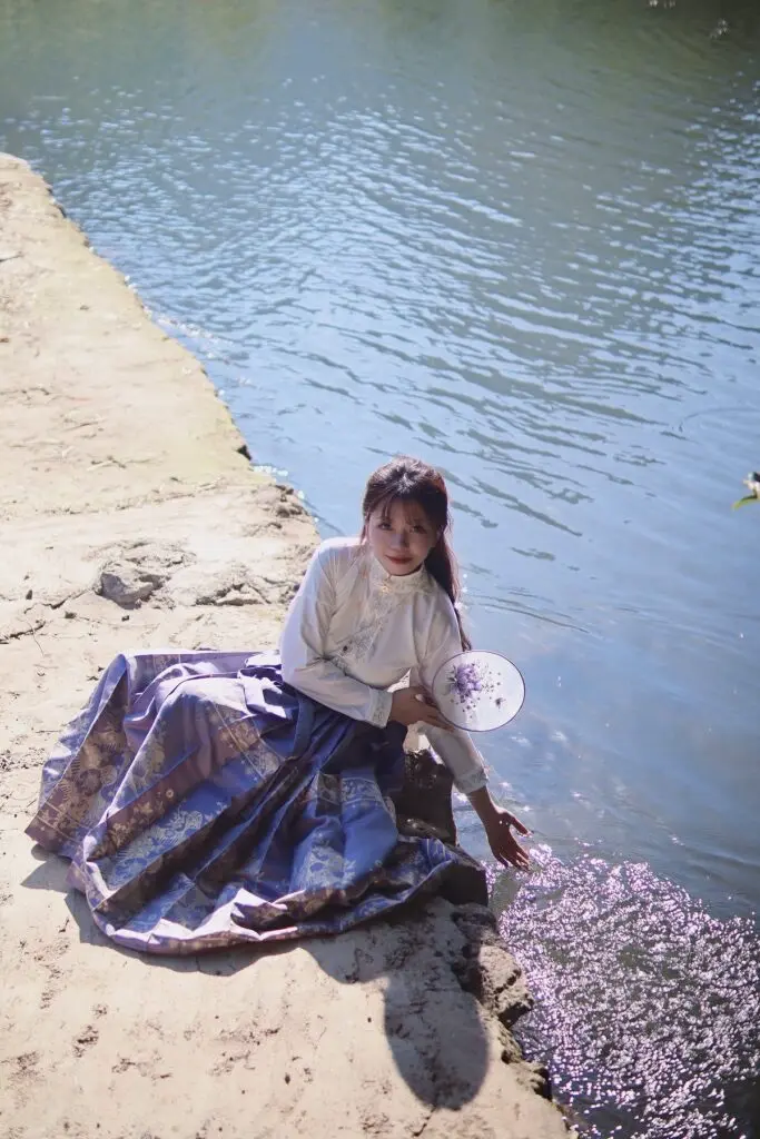 [南湘玥]【二月天】明制汉服女原创新中式小个子织金马面裙春季套装