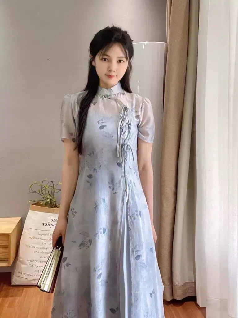 [探花者]旗袍新中式复古改良民国风女装中国风连衣裙古法日常修身年轻款