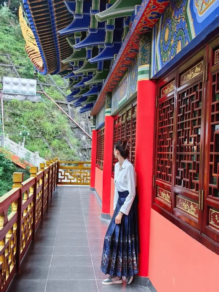 [优米黛]新中式轻国风改良马面裙女春装山东曹县套装禅意明制汉服日常可穿