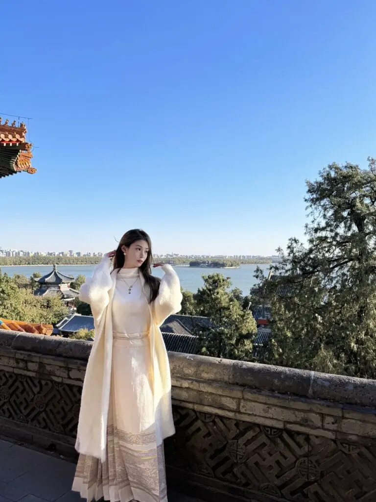 [七月夕]改良汉服留春住新中式马面裙套装女成人日常飞机袖