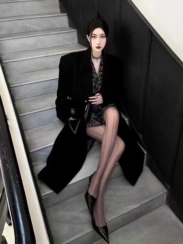 [emuy]高跟中跟单鞋女细跟性感百搭气质小众款法式猫跟尖头包头凉鞋