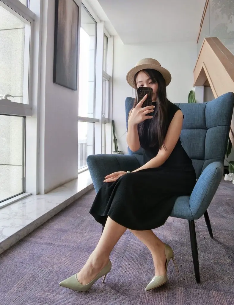 [HMZ/慧美姿]春秋季单鞋女尖头百搭侧空高跟鞋女细跟名媛浅口小众御姐