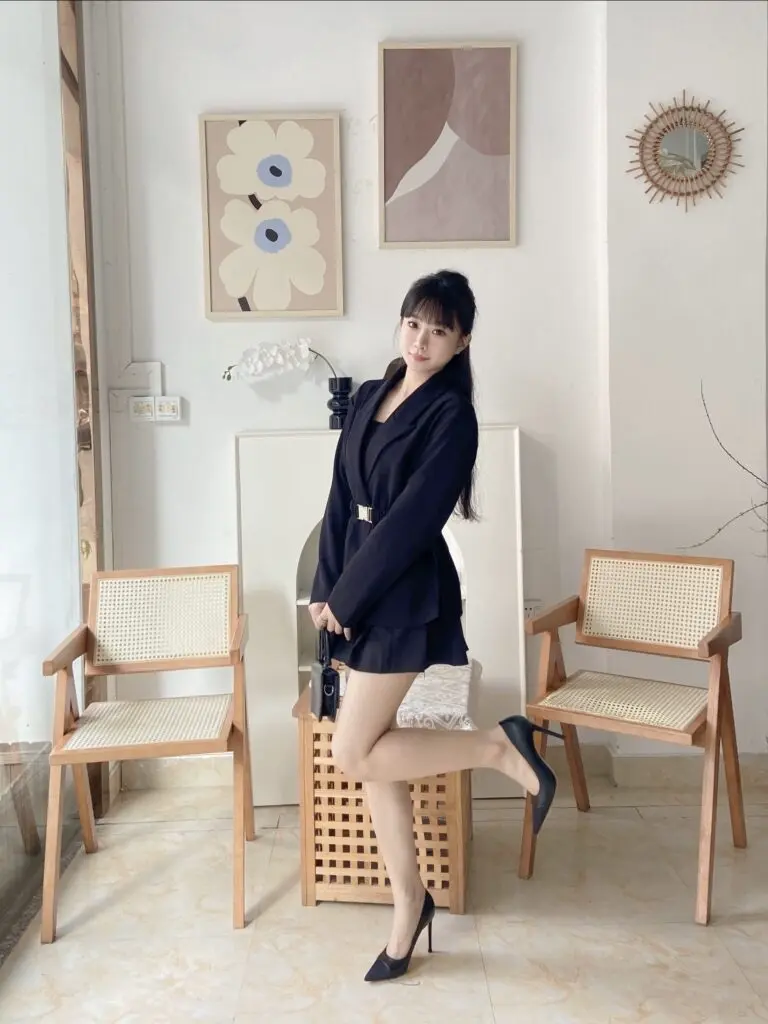 [HMZ/慧美姿]真皮通勤百搭尖头高跟鞋子女单鞋特细跟超浅口小个子