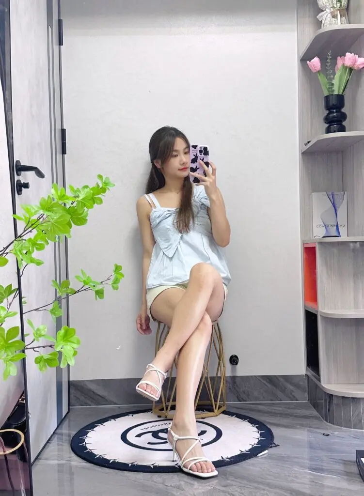 [Tata他她]气质一字带凉鞋女鞋高跟鞋时装凉鞋夏季7XV13BL4