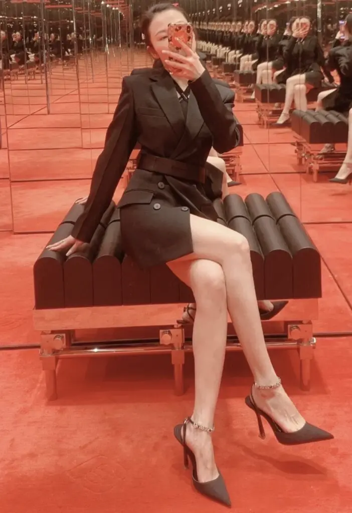 Strength女鞋 黑色细跟高跟鞋女尖头浅口性感一字扣带包头凉鞋女