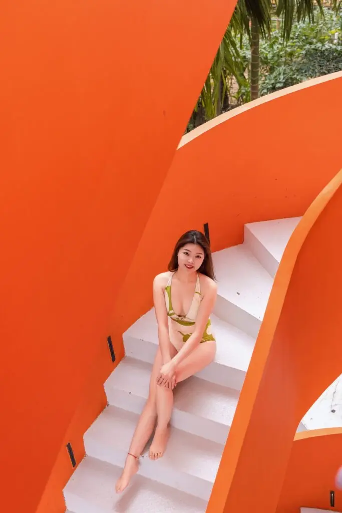 CremeSu连体泳衣女Flow系列度假温泉泳衣性感镂空露背性感泳装女