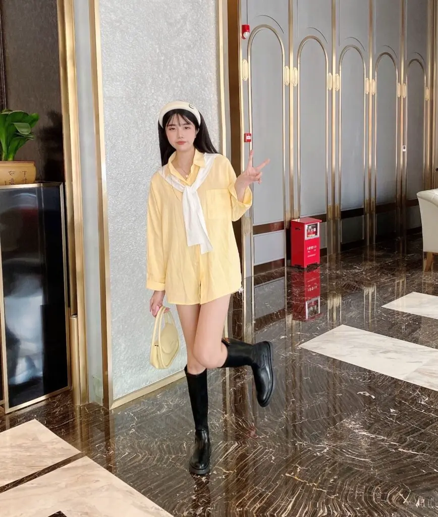 长筒靴子棕色咖啡内增高不过膝后拉链厚底金锁扣高筒骑士靴女长靴