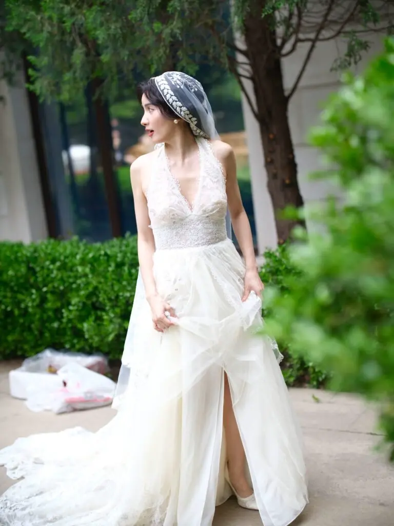 法式白色婚纱高跟鞋女蕾丝刺绣订婚婚鞋新娘鞋小众旗袍单鞋伴娘鞋