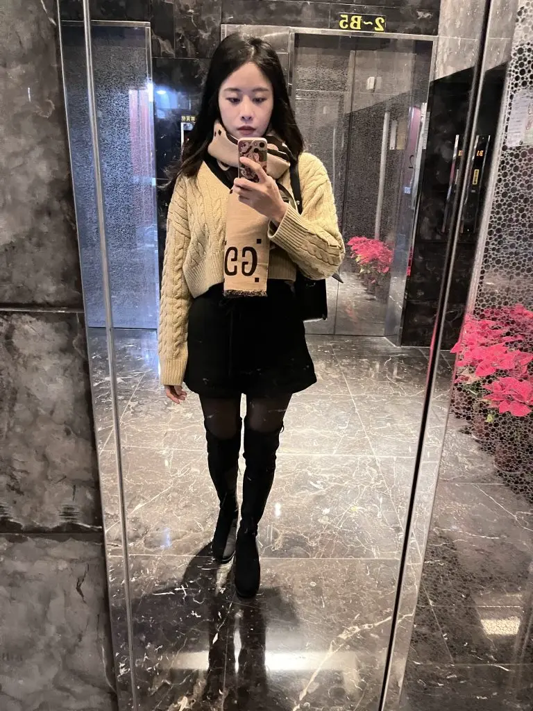 【sheii苏茵茵】秋冬SW粗跟长筒靴弹力靴长靴女过膝靴