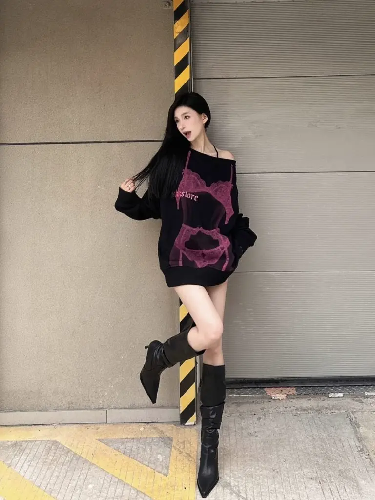 高跟靴子尖头堆堆靴细跟黑色长筒靴女高筒靴欧美骑士靴白色长靴