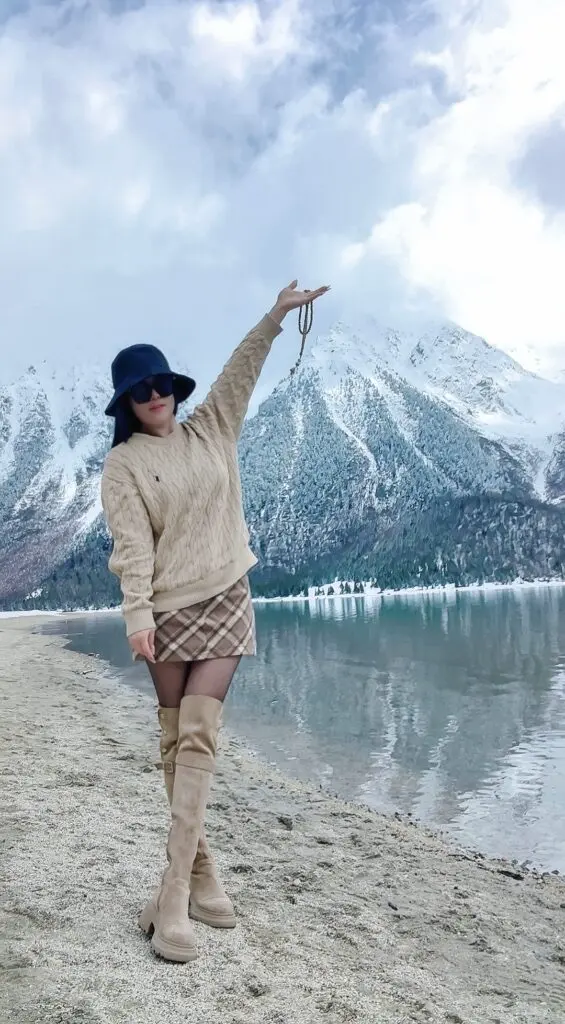 【巨显高】美拉德两穿翻折过膝长靴女粗跟厚底8cm显瘦高筒骑士靴