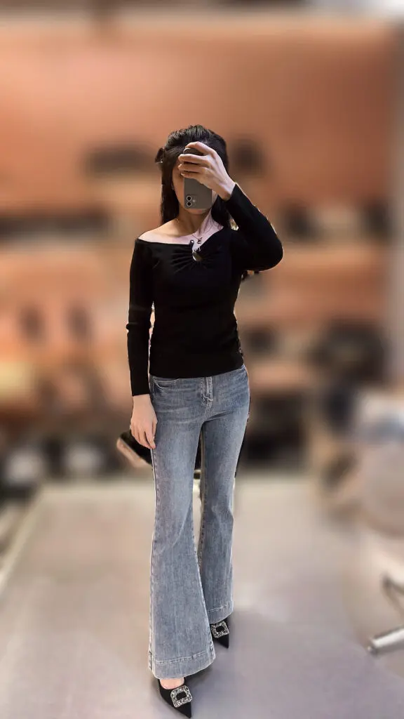 轻奢方扣高跟鞋女细跟黑色工作鞋尖头单鞋气质女神范