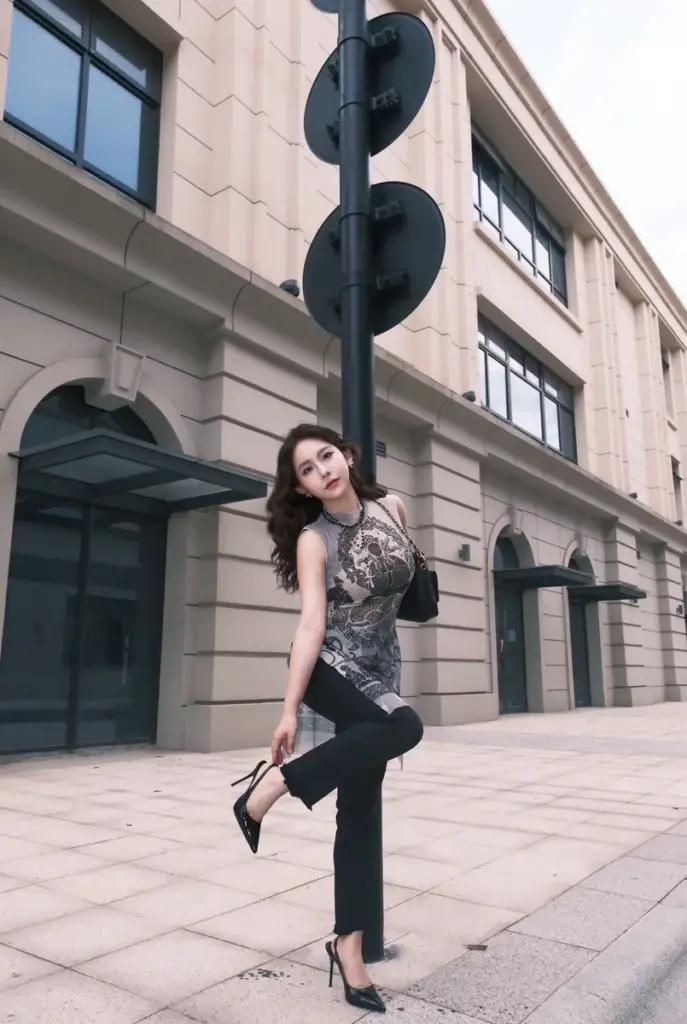 [namekaren]黑色漆皮后空包头凉鞋女款御姐OL气质性感细跟高跟鞋