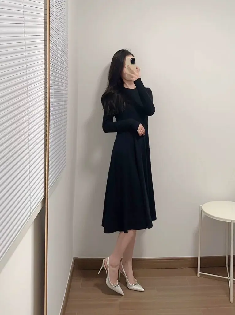 [古莉塔]水钻尖头高跟鞋女细跟配裙子百搭白色绝美伴娘包头凉鞋女夏