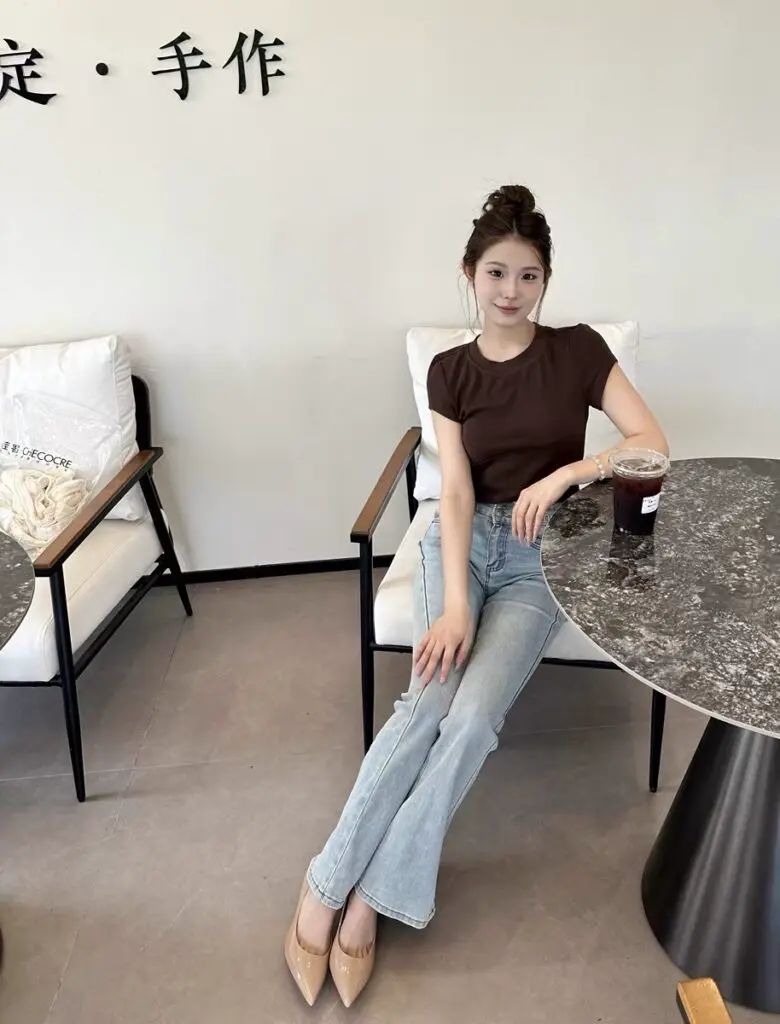 [达芙妮]裸色高跟鞋女鞋细跟尖头单鞋气质高级不累脚通勤鞋