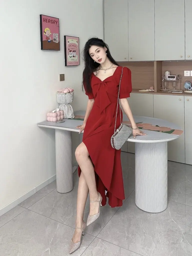 [Tata他她]微醺周末气质高跟鞋女尖头法式包头凉鞋夏新7DDV7BH4