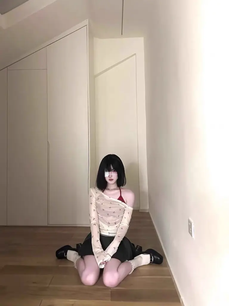 [时尚潮衫屋]美式蕾丝花边a字半身裙女夏季小个子蝴蝶结百褶裙灰色波点西装裙