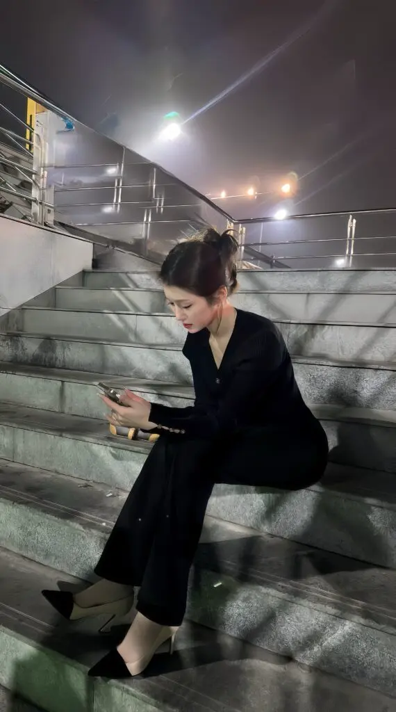 [陆小姐定制]尖头拼色高跟鞋女小香风法式气质细跟浅口单鞋百搭女鞋