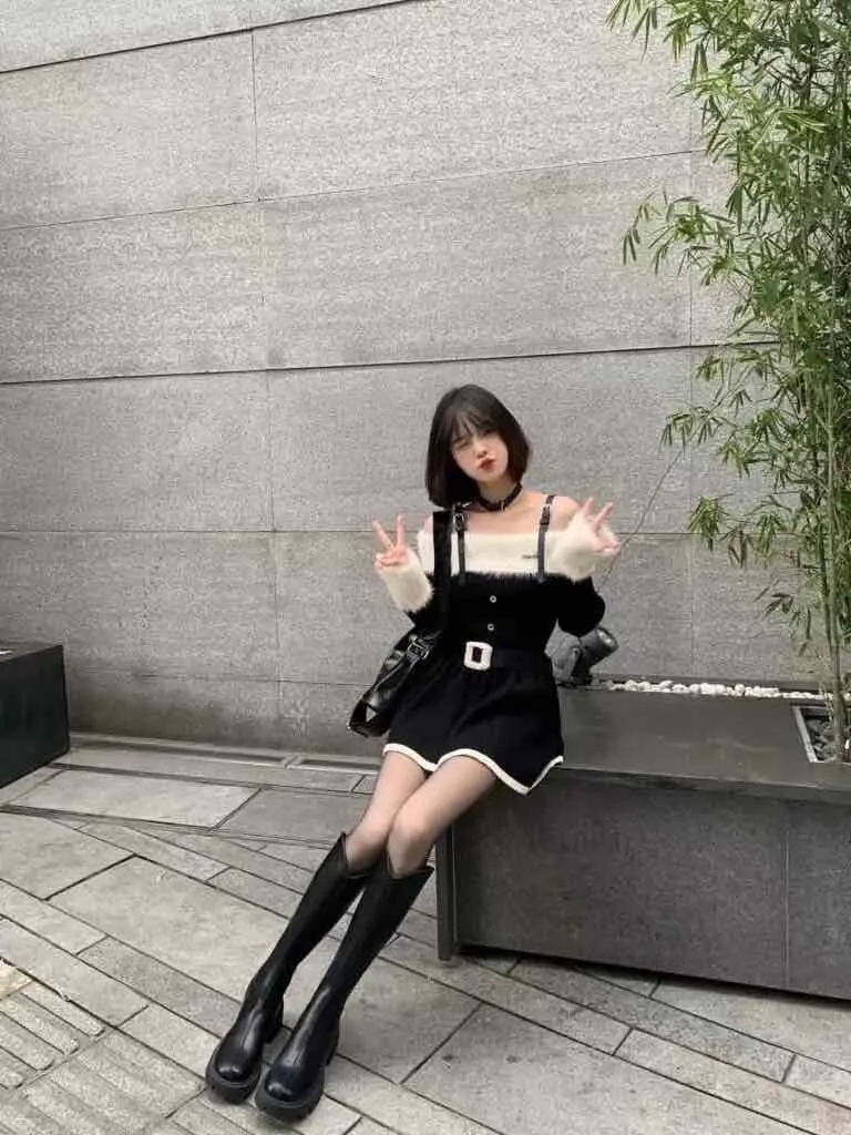 [kaka增高女鞋]长筒靴女V口高筒骑士靴内增高9CM不过膝150矮小个子长靴