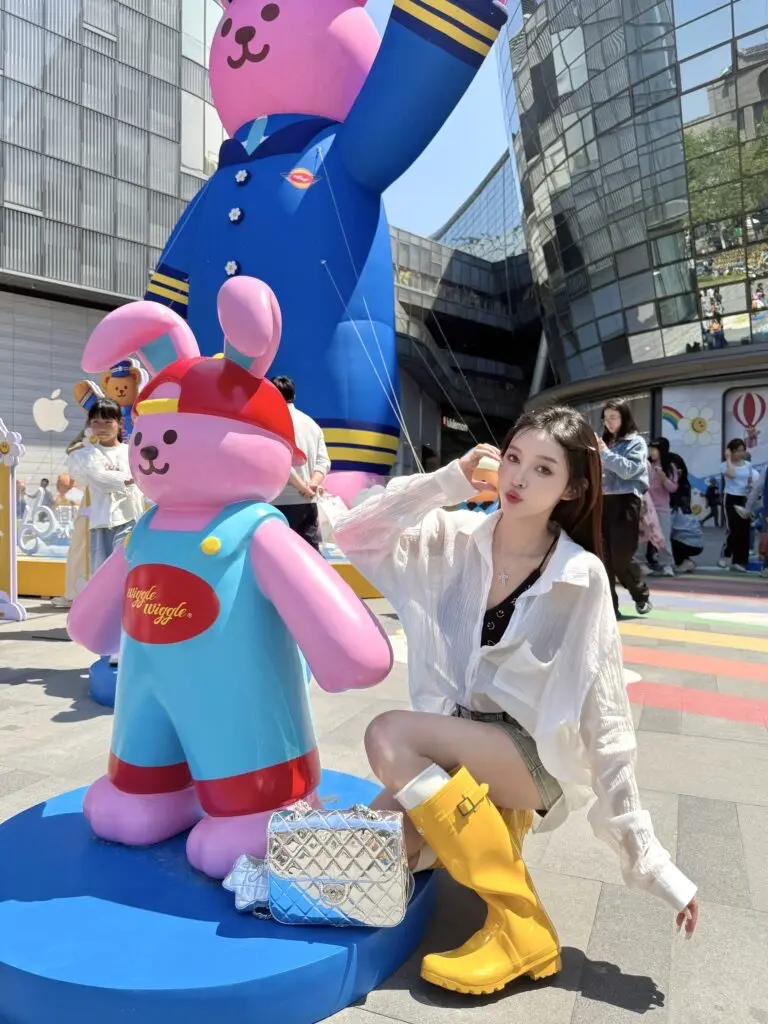 Joycorn加可惠灵顿亮色雨靴 经典防滑长筒靴 防水骑士靴胶鞋