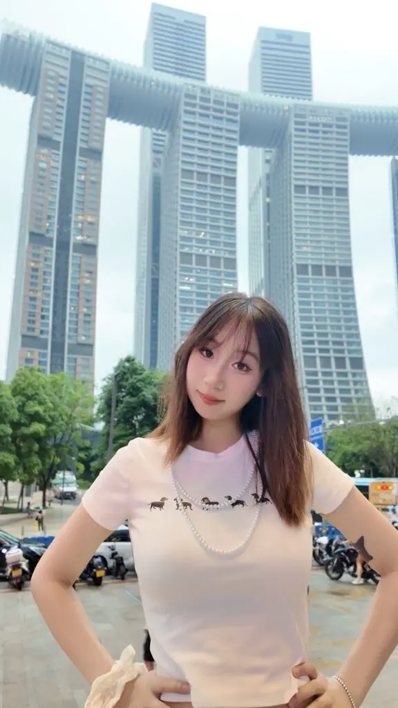 宋正恩白色圆领正肩短袖t恤女夏季小狗印花修身独特短款辣妹上衣