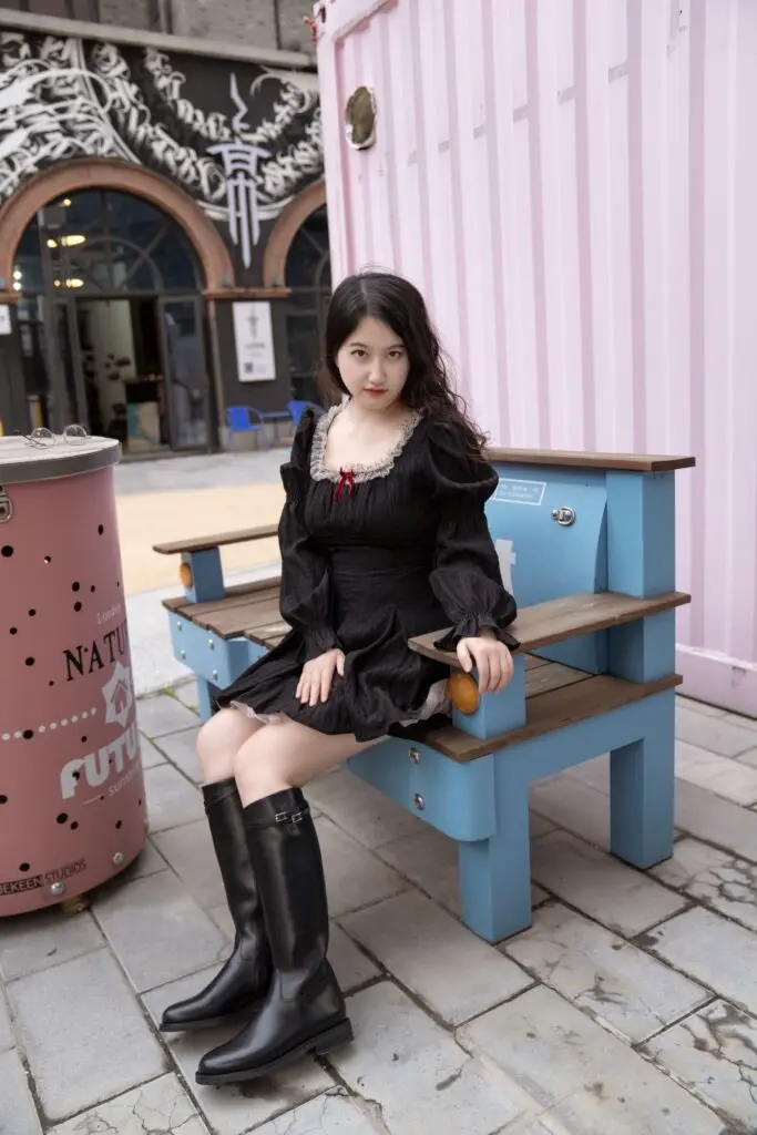 周雨彤秦岚同款百丽双子星骑士长筒靴大筒围显瘦高长靴子B9V1DD预